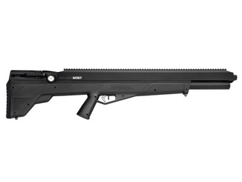 Benjamin BPBM3S Bulldog M357 PCP 357 Pellet 5 Shot Black Lothar Walther Barrel, Black Receiver w/Picatinny Rail, Fixed Bull Black Stock