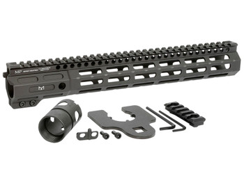 Midwest Industries MINF135 Night Fighter 13.50" M-LOK Black Hardcoat Anodized Aluminum Includes Barrel Wrench, Nut, & 5 Slot Rail