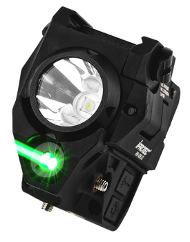 iProtec 6794 RM400LSR Firearm Light and  Laser Combo  Black Anodized 40/400 Lumens Green Light Red Laser                                                                                                