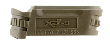 Springfield Armory XDS5901MFDE Backstrap Sleeve  made of Polymer with Flat Dark Earth Finish & 1 Piece Design for 9mm Luger Springfield XD-S with #1 Backstrap & 3.30" Barrel                           