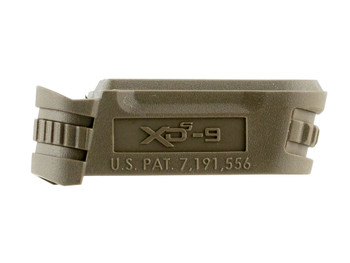 Springfield Armory XDS5901MFDE Backstrap Sleeve made of Polymer with Flat Dark Earth Finish & 1 Piece Design for 9mm Luger Springfield XD-S with #1 Backstrap & 3.30" Barrel