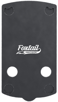 Foxtail Precision 100009 Red Dot Adapter Plate for Optics-Ready Pistol  Black Anodized Glock 43X/48 MOS Springfield Armory OSP                                                                          