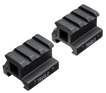 TruGlo TG8982B Picatinny Riser Mount  Matte Black Anodized                                                                                                                                              