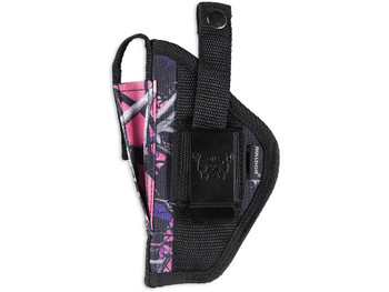 Bulldog FSN24MDG Extreme OWB Muddy Girl Camo Nylon Belt Loop/Clip Fits S&W J Frame Fits 2-2.50" Barrel Ambidextrous