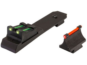 TruGlo TG109 Lever Action Rifle Sights Black 0.343" Red Front, Green Rear Adjustable for Marlin 336