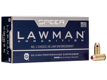 Speer 53652 Lawman 40S&W 180gr Total Metal Jacket 50 Per Box/20 Case