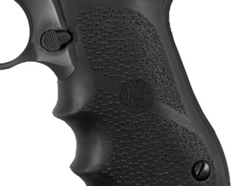 Hogue 76000 Rubber Grip Black with Finger Grooves for Magnum Research Baby Eagle (9/40), IWI Jericho, Uzi Eagle
