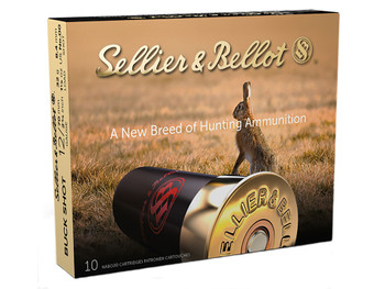 Sellier & Bellot SB12BSJ Hunting 12Gauge 2.75" 9Pellets 1 1/8oz 00Buck Shot 10 Box/25 Case