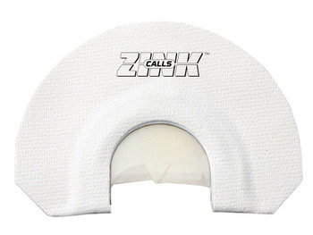 ZINK ZNKZNK312 Lucky Lady Diaphragm Call Triple Reed Turkey Sounds White V-Notch Cut