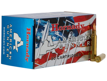 Hornady 80237 American Gunner 223Rem 55gr Hollow Point 50 Per Box/10 Case