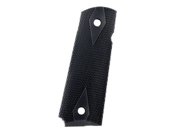 Pearce Grip PG19112 Side Panel Grips Double Diamond Checkering Black Rubber for 1911 Government