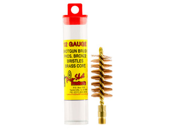 Pro-Shot 12S Bore Brush 12 Gauge Shotgun #5/16-27 Thread Bronze Bristles Looped Tip Brass Core