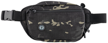 Galco FTPRGBC Fastrax PAC Waistpack Size Compact Black/Gray Neoprene Compatible w/Glock 32/Kahr CW/S&W M&P ShieldX Belt Up to 50" Wide Ambidextrous                                                     