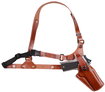 Galco GA228R Great Alaskan Chest Holster Fits Chest Up To 54" Tan/ Fits Glock 20/21                                                                                                                     