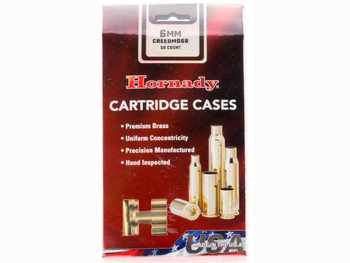 Hornady 86280 Unprimed Cases Cartridge 6mm Creedmoor Rifle Brass