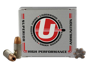 Underwood Ammo 114 XTP 9mmLuger 124gr Jacketed Hollow Point 20 Per Box/10 Case