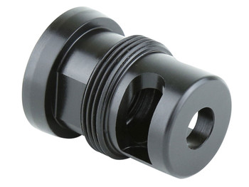 Griffin Armament TMM762 Taper Mount Minimalist Black 17-4 Stainless Steel with 5/8"-24 tpi Threads, 1.34" OAL & 1.07" Diameter for 30 Cal