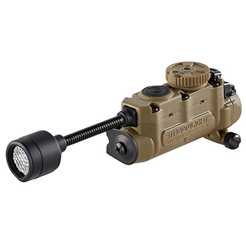 Streamlight  Sidewinder Stalk Helmet Light 23/28/57/76 Lumens White White/Red/Green/Blue/IR LED Bulb Coyote 28 Meters Distance Features E-Mount                                                         