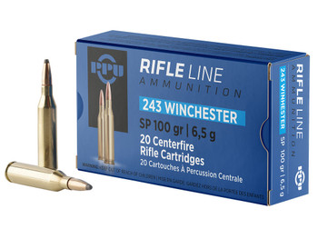 PPU PP2432 Standard Rifle 243Win 100gr Soft Point 20 Per Box/10 Case