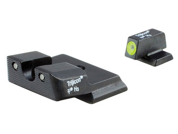 Trijicon 600721 HD Night Sights Green/Tritium Yellow Outline Front Sight-Green Tritium Black Outline Rear Sight Smith & Wesson M&P Shield/M&P Shield Plus