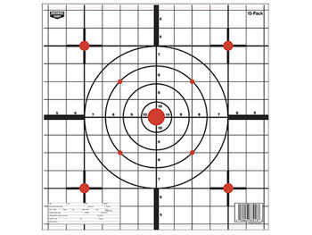 Birchwood Casey 37213 EZE-Scorer 12" Bullseye Paper Hanging Black/White 13 Per Pkg