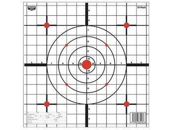 Birchwood Casey 37213 EZE-Scorer 12" Bullseye Paper Hanging Black/White 13 Per Pkg