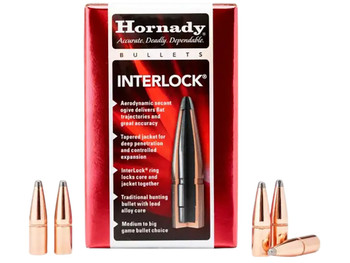 Hornady 2552 InterLock 25 Cal .257 117 gr Boat Tail Spire Point 100 Per Box/ 25 Case