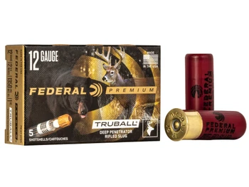 Federal PB127DPRS Premium Vital-Shok TruBall Deep Penetrator 12Gauge 2.75" 1oz RifledSlug Shot 5 Per Box/50 Case
