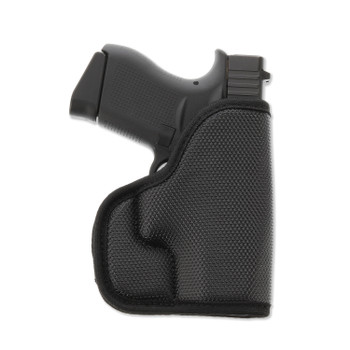 Galco SOU436B StukOn-U  Black Gripper Shell Pocket Fits Ruger LCP/LCP II Ambidextrous                                                                                                                   