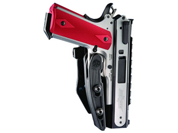 Hogue 00500 PowerSpeed OWB Black Polymer Belt Clip Fits Semi-Auto Ambidextrous