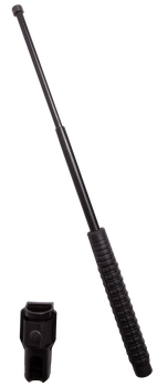 Uzi Accessories UZIEXB21 Law Enforcement Expandable Baton 8.25"- 21" Hardened Steel Includes Holster                                                                                                    