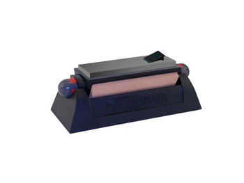 AccuSharp 064C Tri-Stone Sharpening System Coarse/Medium/Fine Alumina-Oxide Sharpener Rubber Handle Black