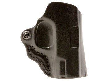 DeSantis Gunhide 019BAB6Z0 Mini Scabbard OWB Black Leather Belt Slide Fits Glock 17/19/23/32/36 Right Hand