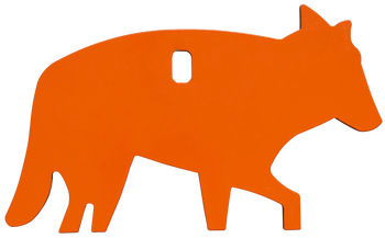 Champion Targets 44917C Impact Steel Coyote Target Rimfire Orange                                                                                                                                       