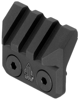 Leapers MTMP45 Picatinny Mount  Angled Matte Black Aluminum M-LOK Mount                                                                                                                                 
