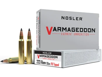 Nosler 65145 Varmageddon 223Rem 55gr Flat Base Tipped 20 Per Box/20 Case