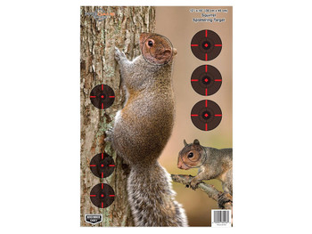 Birchwood Casey 35406 Pregame Squirrel Paper Hanging Rifle 12" x 18" Impact Enhancement 8 Per Pkg