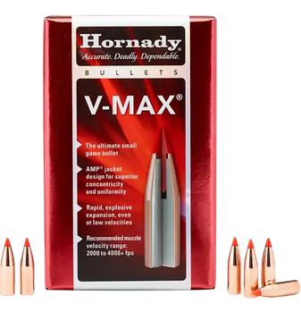 Hornady 22721 V-Max  6.8mm .277 110 gr V Max 100 Per Box/ 25 Case                                                                                                                                       