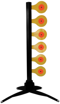 Birchwood Casey 47430 World of Targets Handgun Dueling Tree Circle w/Diamond Center Steel Target 48.50" H x 28.50" W x 23" D                                                                            