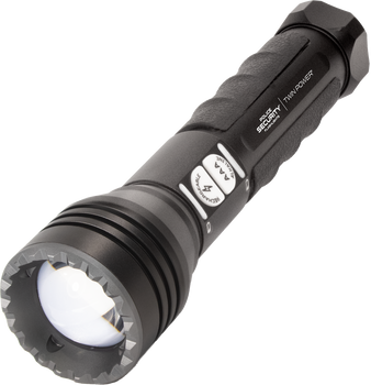 Lb Marketing 97741 Twin Power Long Throw Flashlight  Black 220/450 Lumens White LED                                                                                                                     