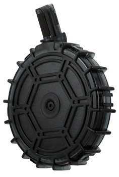ProMag REMA4 Standard  70rd Drum 22 LR Fits Remington 597 Smoke Polycarbonate                                                                                                                           