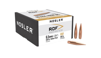 Nosler 53505 RDF Match 6.5Creedmoor 130gr Hollow Point Boat Tail 100/Box                                                                                                                                