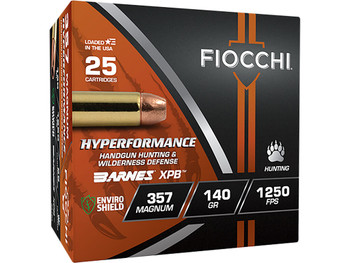 Fiocchi 357BA Hyperformance 357Mag 140gr XPB 25 Per Box/8 Case