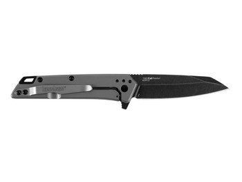 Kershaw 1365 Misdirect 2.90" Folding Reverse Tanto Plain Black Oxide Blackwash 4Cr14 Blade Gray Bead Blasted Stainless Steel Handle Includes Pocket Clip