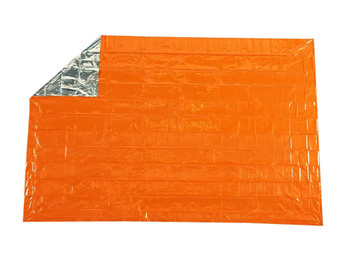 Survive Outdoors Longer 01401701 SOL Survival Blanket Warmth Waterproof Orange Metalized Polyethylene