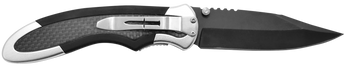 Camillus 19079 Chameleon  3.50" Folding Drop Point Plain Black Carbonitride Titanium AUS-8A SS Blade, Carbon Fiber/Aluminum Handle                                                                      