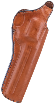 Bianchi 12680 111 Cyclone Belt Holster Size 05 OWB Open Bottom Style made of Leather with Tan Finish, Strongside/Crossdraw & Belt Loop Mount Type fits 6" Barrel S&W K-Frame for Right Hand             