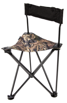 Ameristep AMSAMEFT1013 Tripod Stool w/Back Swivel Mossy Oak Break-Up Country Heavy Duty Fabric/Steel                                                                                                    