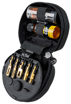 Otis FG753G 3-Gun Competition Cleaning Kit Multi-Caliber 12 Gauge Firearm Type Universal Bronze Bristle                                                                                                 