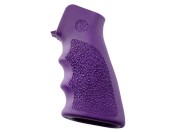 Hogue 15006 OverMolded Grip Cobblestone Purple Rubber with Finger Grooves for AR-15, M16